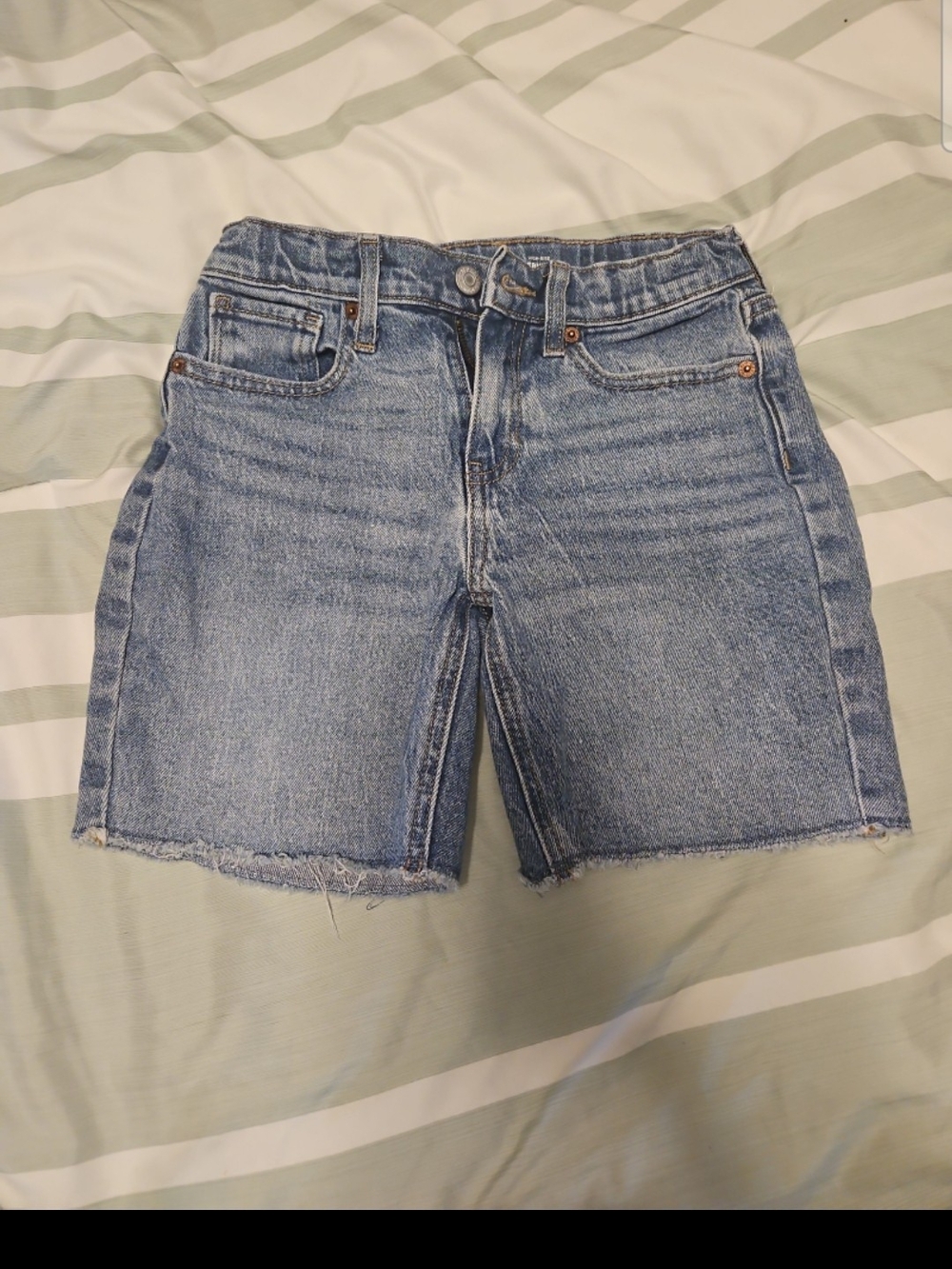 Old Navy Light Blue High-Rise Denim Shorts
